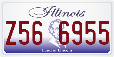 IL license plate Z566955
