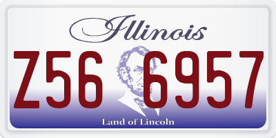 IL license plate Z566957