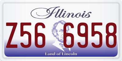IL license plate Z566958