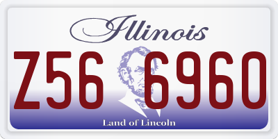 IL license plate Z566960