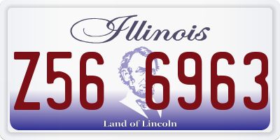 IL license plate Z566963