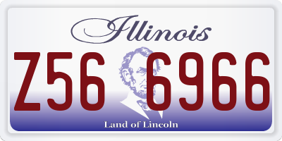 IL license plate Z566966