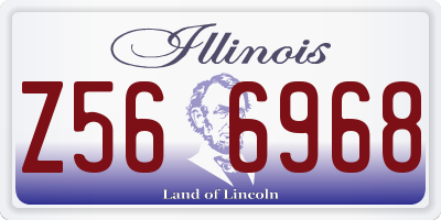 IL license plate Z566968
