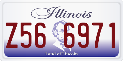IL license plate Z566971