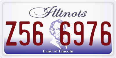 IL license plate Z566976
