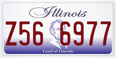 IL license plate Z566977