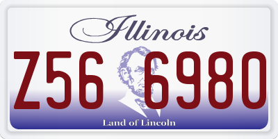IL license plate Z566980