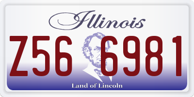 IL license plate Z566981