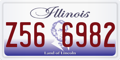 IL license plate Z566982