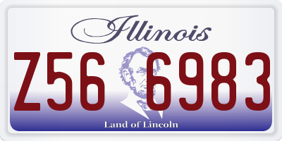 IL license plate Z566983