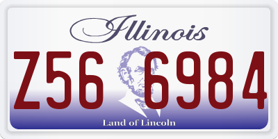 IL license plate Z566984