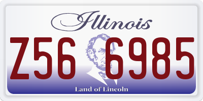 IL license plate Z566985
