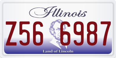 IL license plate Z566987