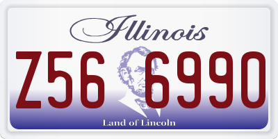 IL license plate Z566990