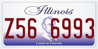 IL license plate Z566993