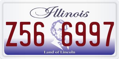 IL license plate Z566997