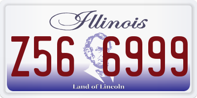 IL license plate Z566999