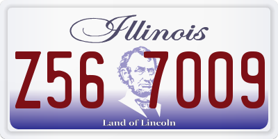 IL license plate Z567009