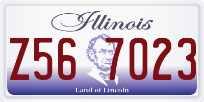 IL license plate Z567023
