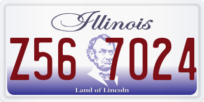 IL license plate Z567024