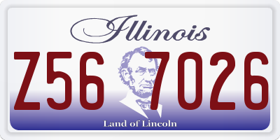 IL license plate Z567026