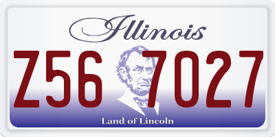 IL license plate Z567027