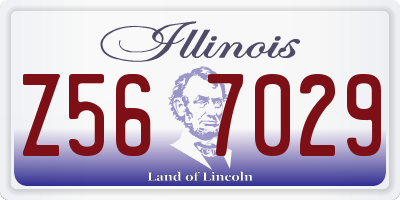 IL license plate Z567029
