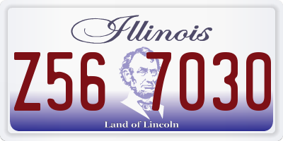 IL license plate Z567030