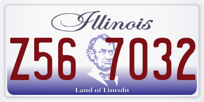 IL license plate Z567032