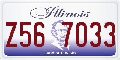 IL license plate Z567033