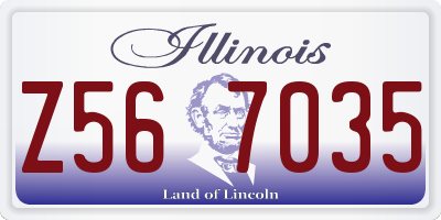 IL license plate Z567035