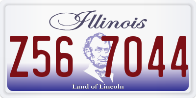 IL license plate Z567044