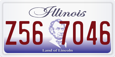 IL license plate Z567046