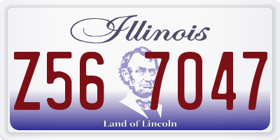 IL license plate Z567047