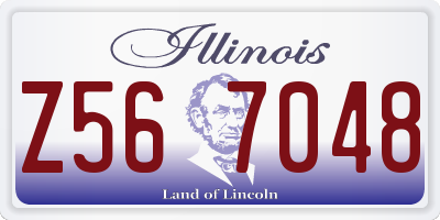 IL license plate Z567048