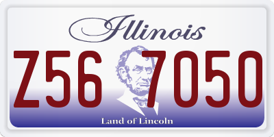 IL license plate Z567050
