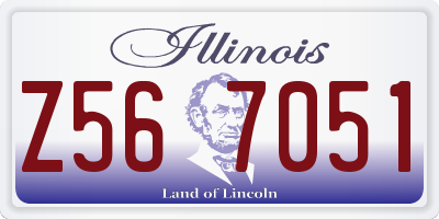 IL license plate Z567051