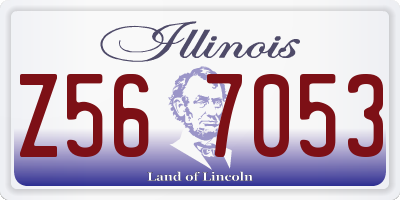 IL license plate Z567053