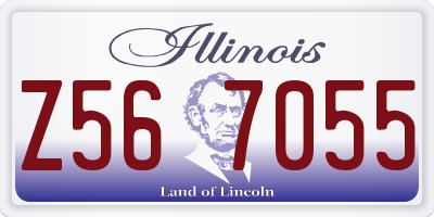 IL license plate Z567055