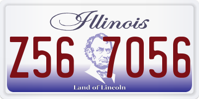 IL license plate Z567056