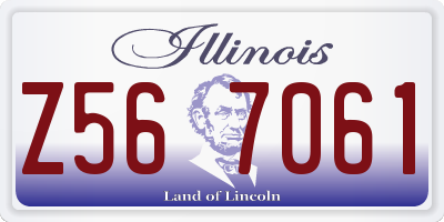 IL license plate Z567061