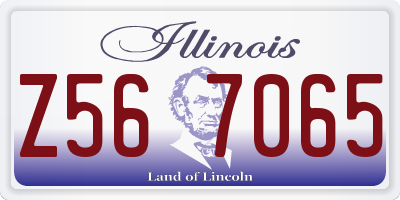 IL license plate Z567065
