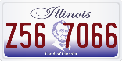 IL license plate Z567066