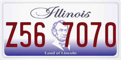 IL license plate Z567070