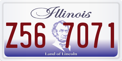 IL license plate Z567071
