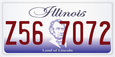 IL license plate Z567072