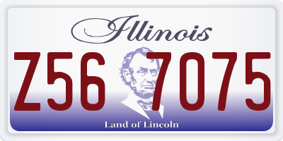 IL license plate Z567075