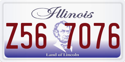 IL license plate Z567076