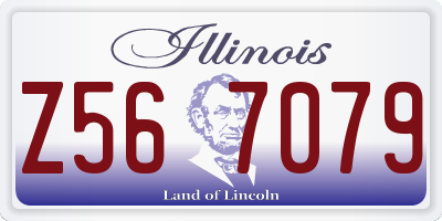 IL license plate Z567079