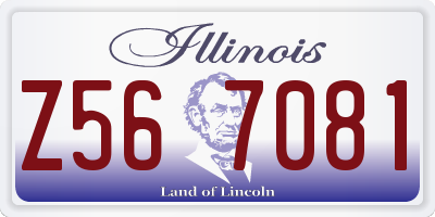 IL license plate Z567081